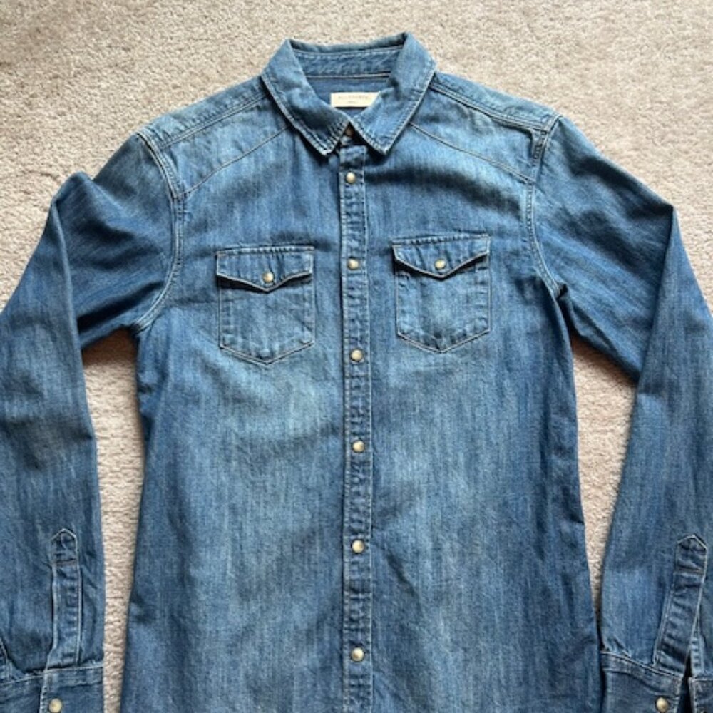 All SAINTS Denim Western Shirt